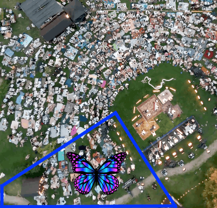 Ewa Farna - strefa motyli mapa